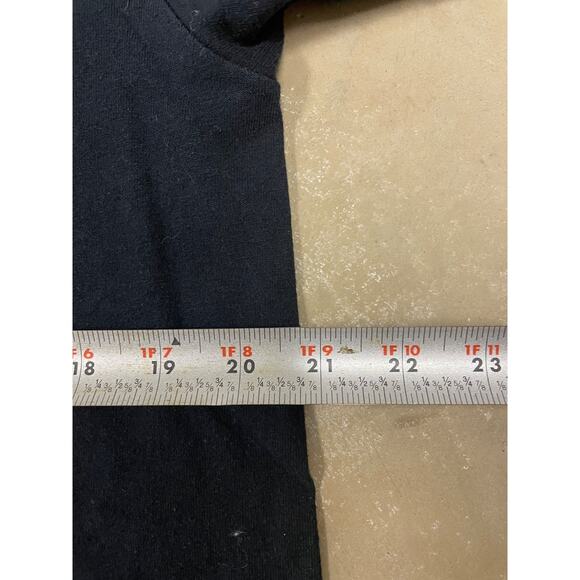 Port & Company Men’s 50/50 Cotton/Poly Black Long Sleeve Graphic long sleeve - Picture 3 of 4